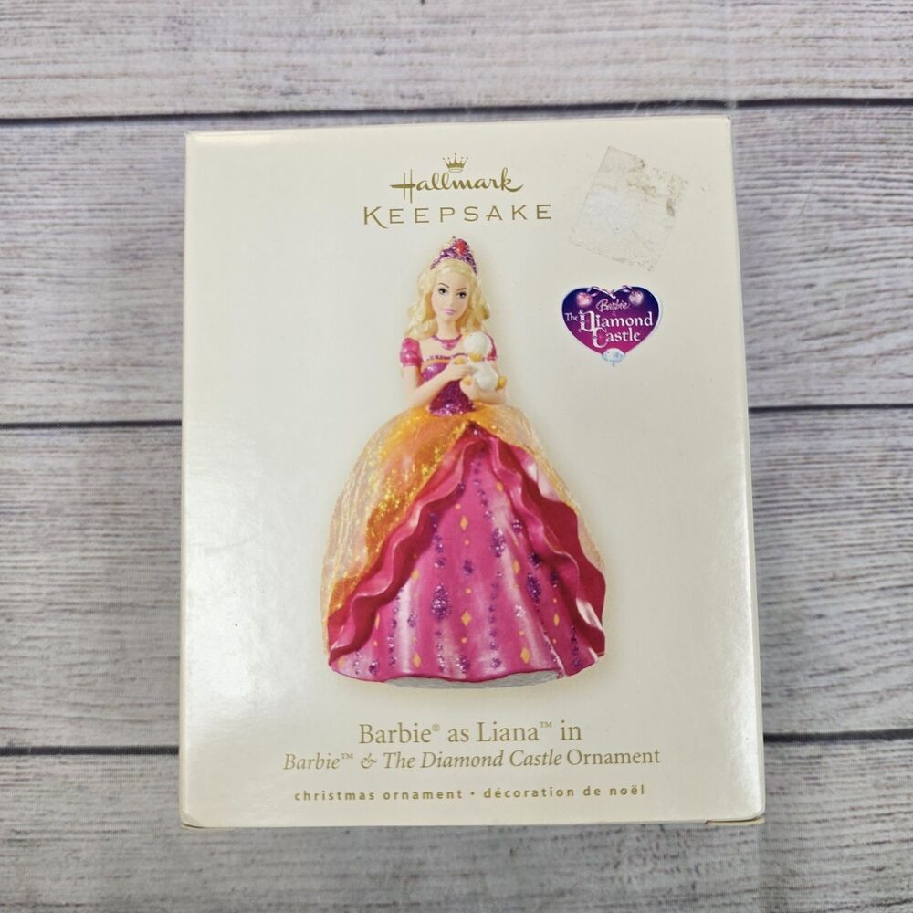 Hallmark Keepsake Barbie As Liana Diamond Castle Christmas Ornament 2008 Rare